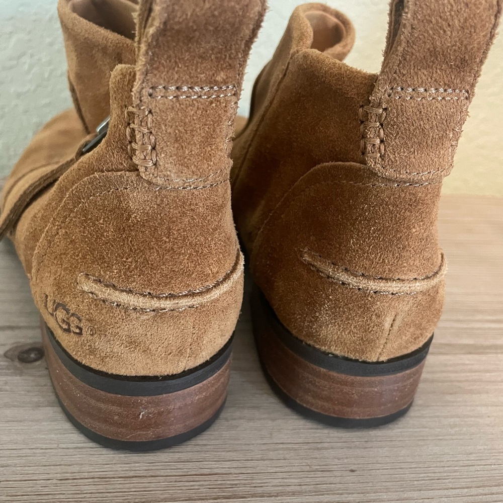 New UGG suede boot with stacked heel - gorgeous color and fit - Picture 5 of 7